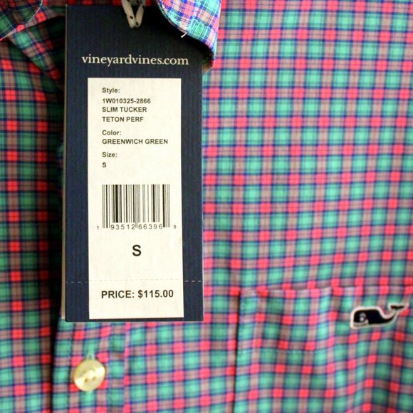 Vinyard Vines NEW Slim Fit Tucker Quick Dry Teton Mens Small Shirt - Picture 4 of 7